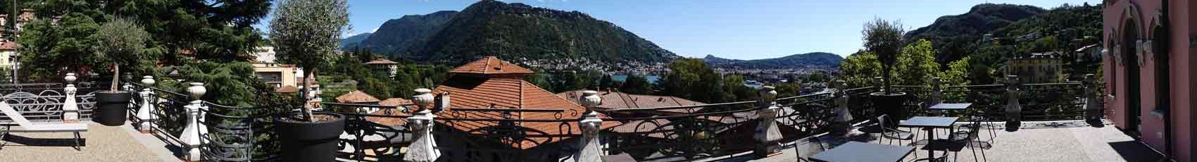 Vista lago da Terrazza Solarium Villa Liberty